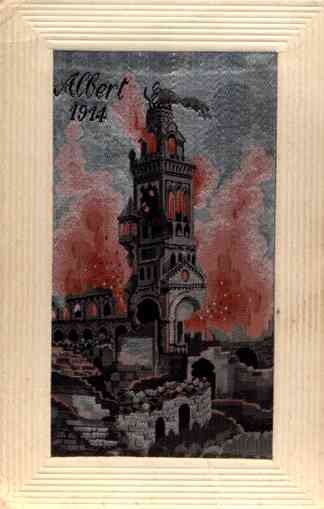 France Albert 1914 in Flame Woven Silk