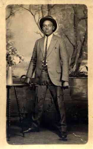 Portrait of Young Black Man Real Photo