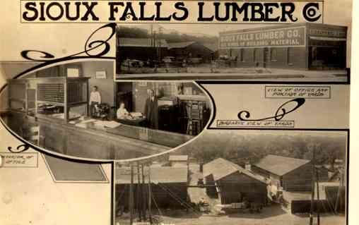SD Sioux Falls Lumber Yards Office Real Photo