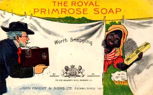 Smiling Black Laundry Linens Royal Soap Advert