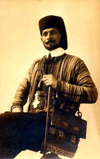 Ben Ali Arab Troupe Performer Real Photo