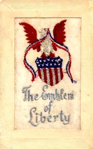 Embroidered Silk Eagle Patriotic