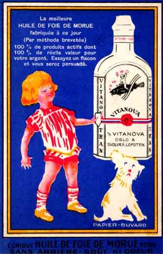 Advert Vitamin Drink Girl & Dog