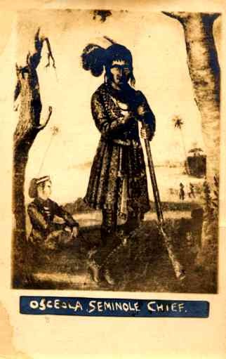 Seminole Indian Chief Osceola Real Photo