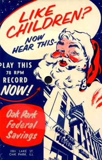 Santa Claus Advert Bank Real Record