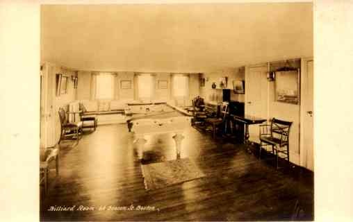 Boston Billiard Room Real Photo