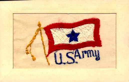 Army U.S. Regimental Embroidered Silk