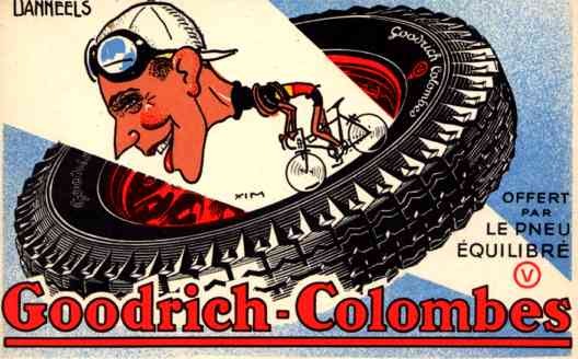 Champion Bicyclist Danneels Advert Tires