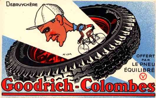 Champion Bicyclist Debryckere Advert Tires