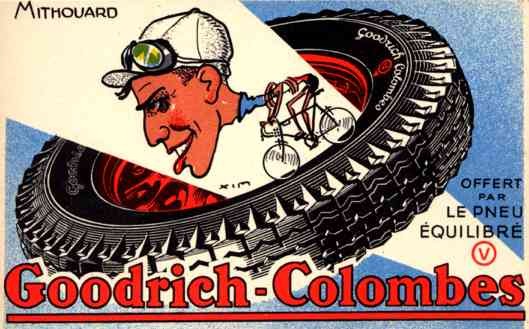 Champion Bicyclist Mithouard Tire Advert French
