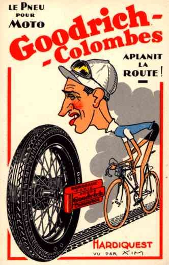 Champion Bicyclist Hardiquest Advert Tires French