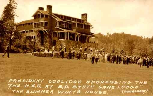 President Coolidge at State Game Lodge RP