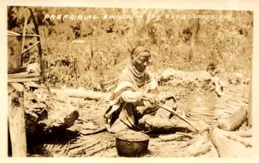 FL Everglades Old Seminole Indian Woman RP