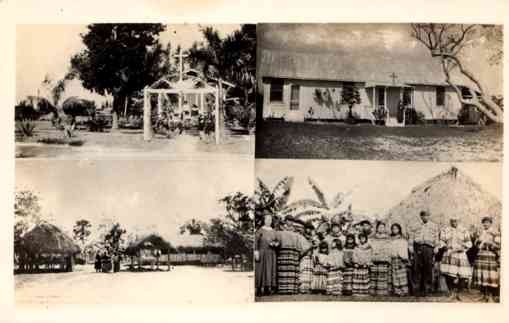 FL Everglades Seminole Indians Church Village RP