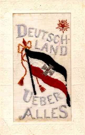 Embroidered Silk German Flag