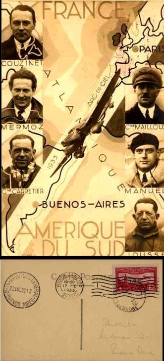 1933 Trans-Atlantic France-Argentina Flight RP