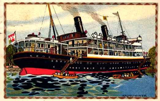 Arrival of Ocean Liner Vienna Secession