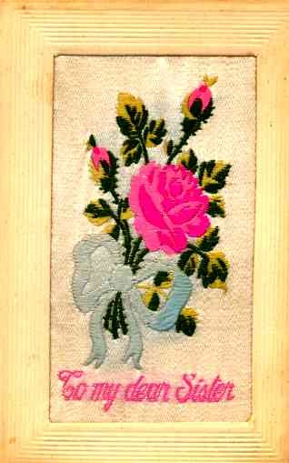 Rose for Sister Woven Silk