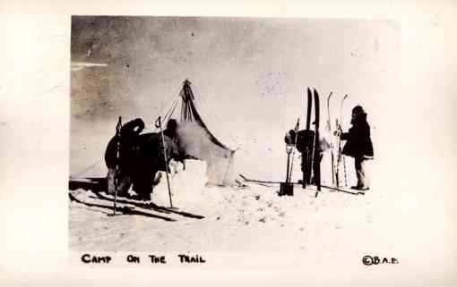 Byrd Antarctic Expedition Skiers by Tent RP