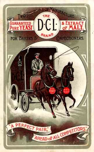 Horse-Drawn Wagon Yeast Advert
