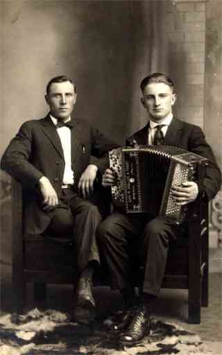 Accordionist Real Photo