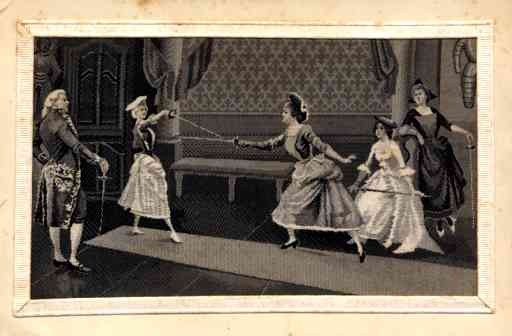Woven Silk Fencing Ladies