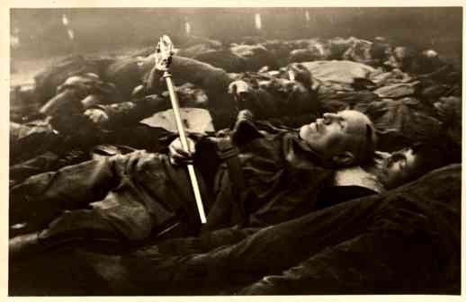 Mussolini Corpse WWII Real Photo