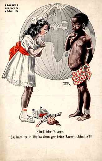 Black Boy Fabric Pattern Advertising