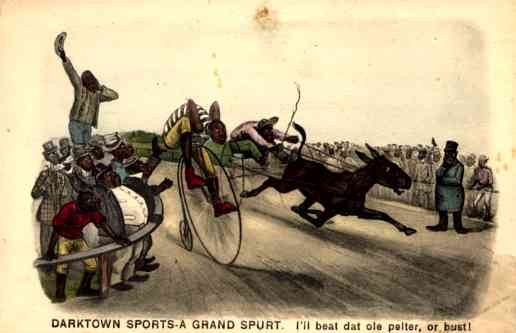 Blacks Harness Racing and Bicyclist