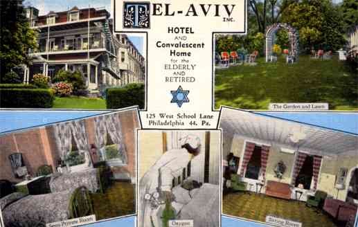 PA Philadelphia Jewish Hotel Home for Elderly