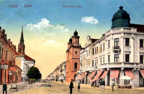 Eszek Hungary Jewish Street Synagogue