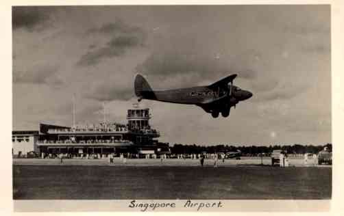 Singapore Airport Airplane Real Photo