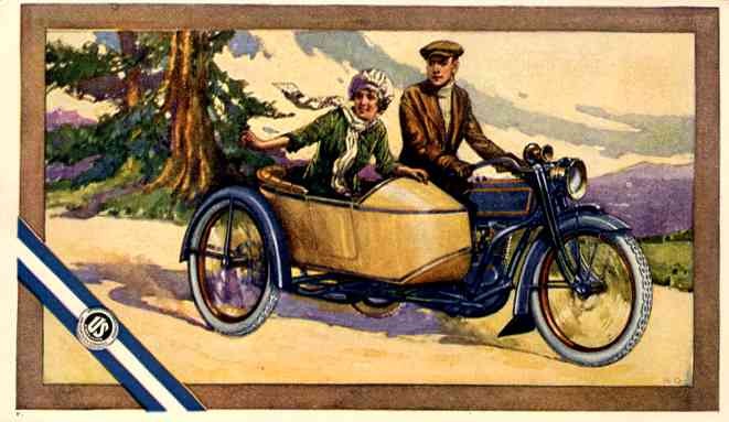 Girl in the Side-Car Advert Tires