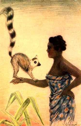 Madagascar Woman with the Maky