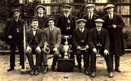 Quoit Team with the Challenge Cup RP
