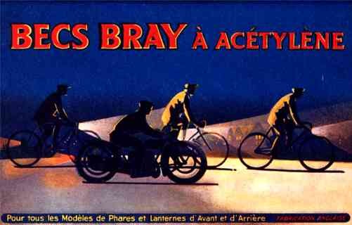 Motorcyclists at Night Advert Nozzles