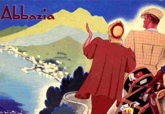 Resort Abbazia Poster Style Italian