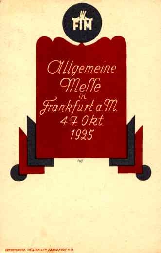 Fall Fair 1925 in Frankfurt-on-Main