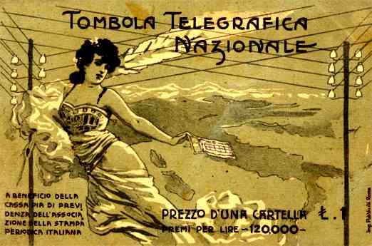 Girl with Telegram by Telegraph Wires Italian