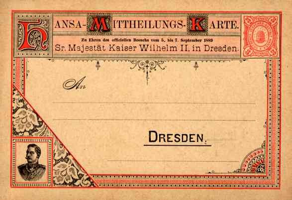 German Private-Post Kaiser Wilhelm II
