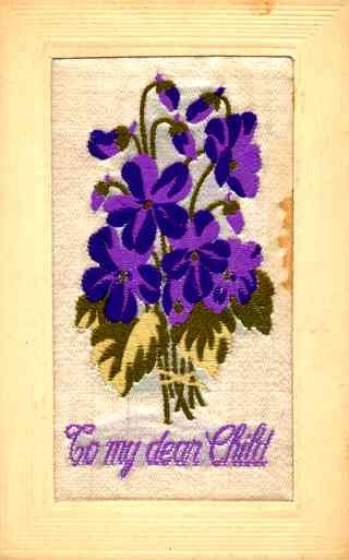 Woven Silk Violets
