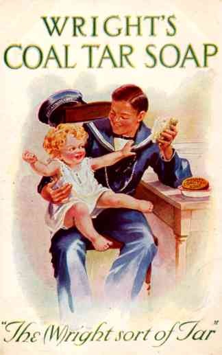 Advert Coal Tar Soap Navy Sailor Baby