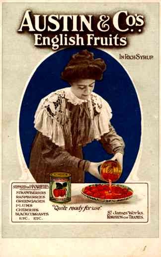 Advert Friuts in Syrup Strawberry British
