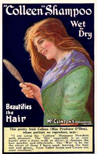 Advert Shampoo Lady Irish