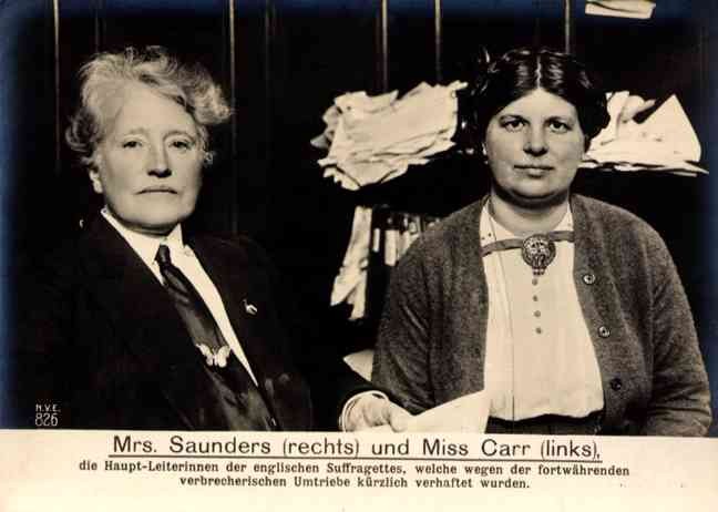 Womens Rights Leaders Saunders Carr RP