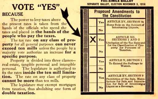 Ballot Election 1914