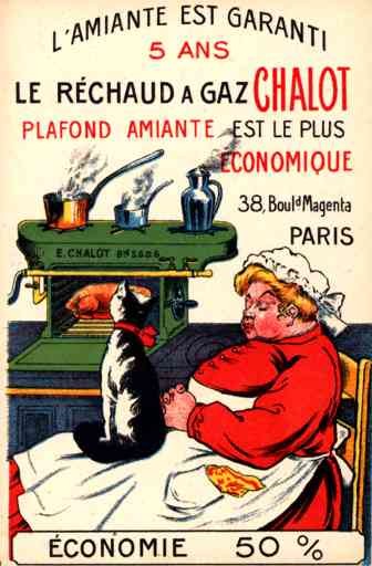 Advert Stove Cat French