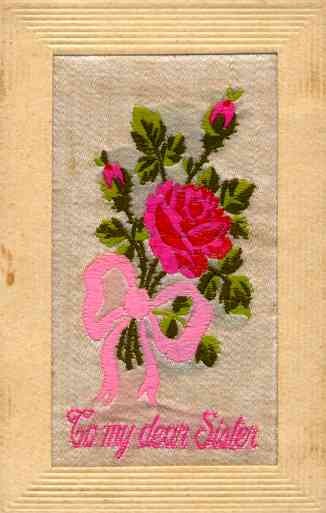 Woven Silk Rose French