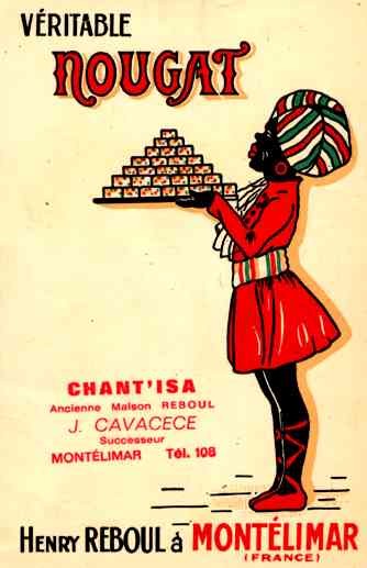 Black Advert Candy French Poster