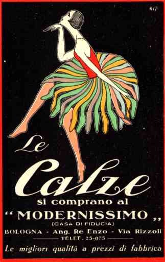 Advert Stockings Dance Italian